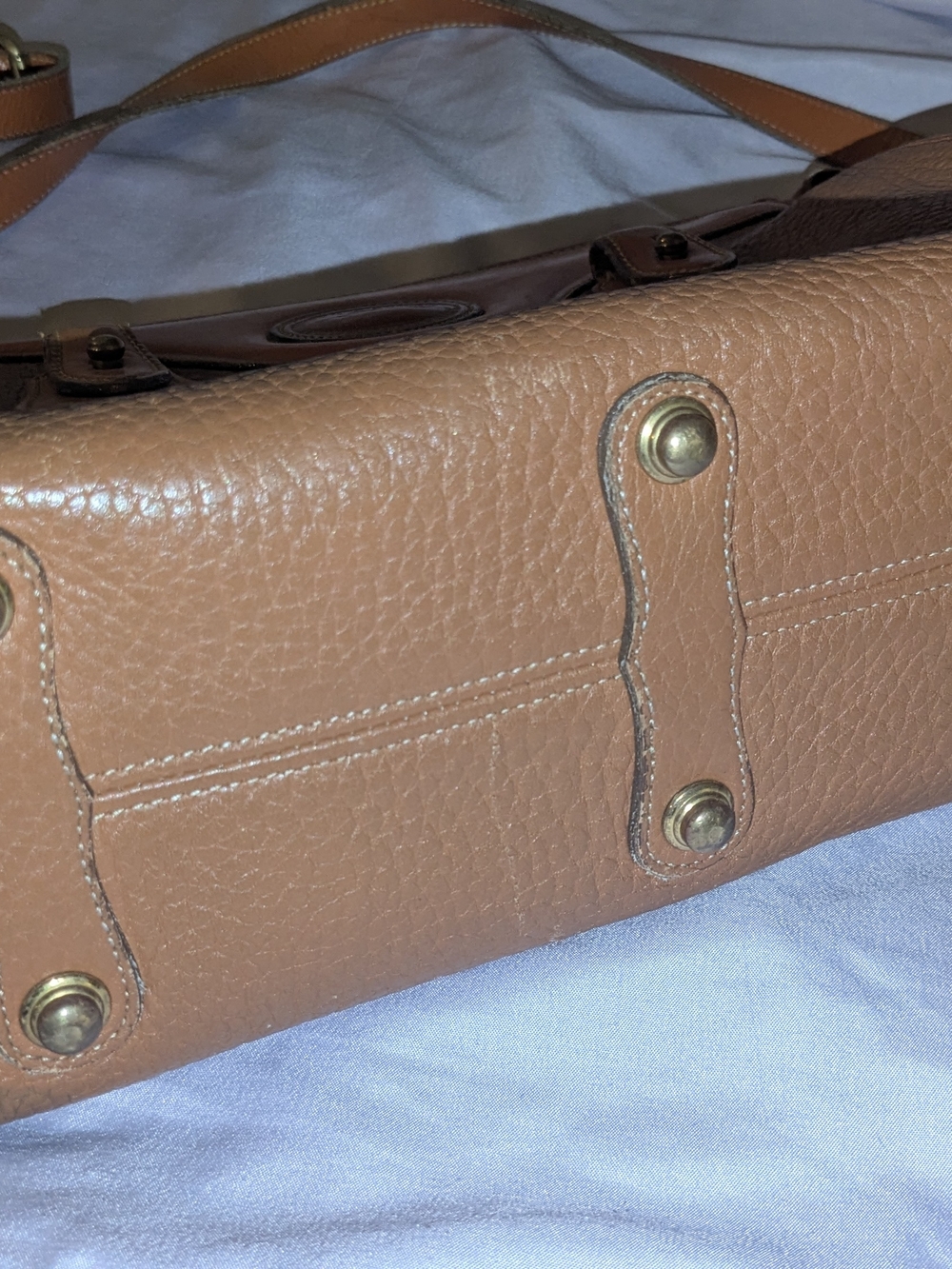 Dooney & Bourke Classic Tan Pebbled Leather Crossbody Bag - Picture 4 of 10
